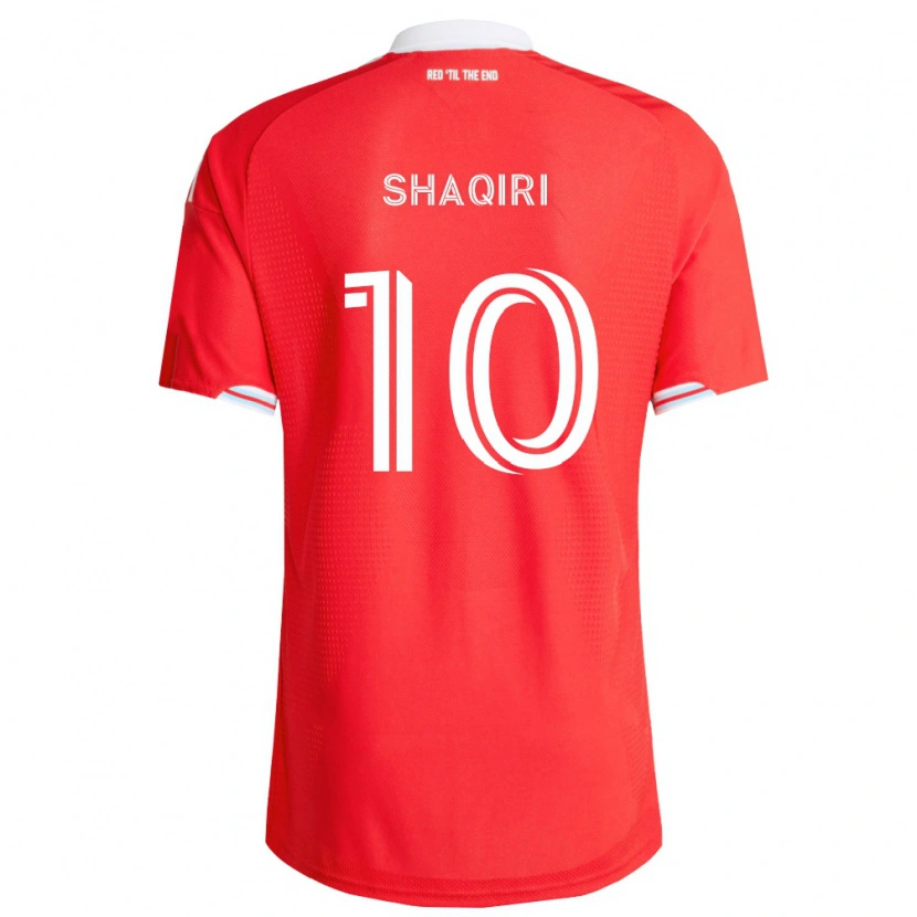 Danxen Homem Camisola Xherdan Shaqiri #10 Vermelho Azul Profundo Branco Principal 2026/27 Camisa