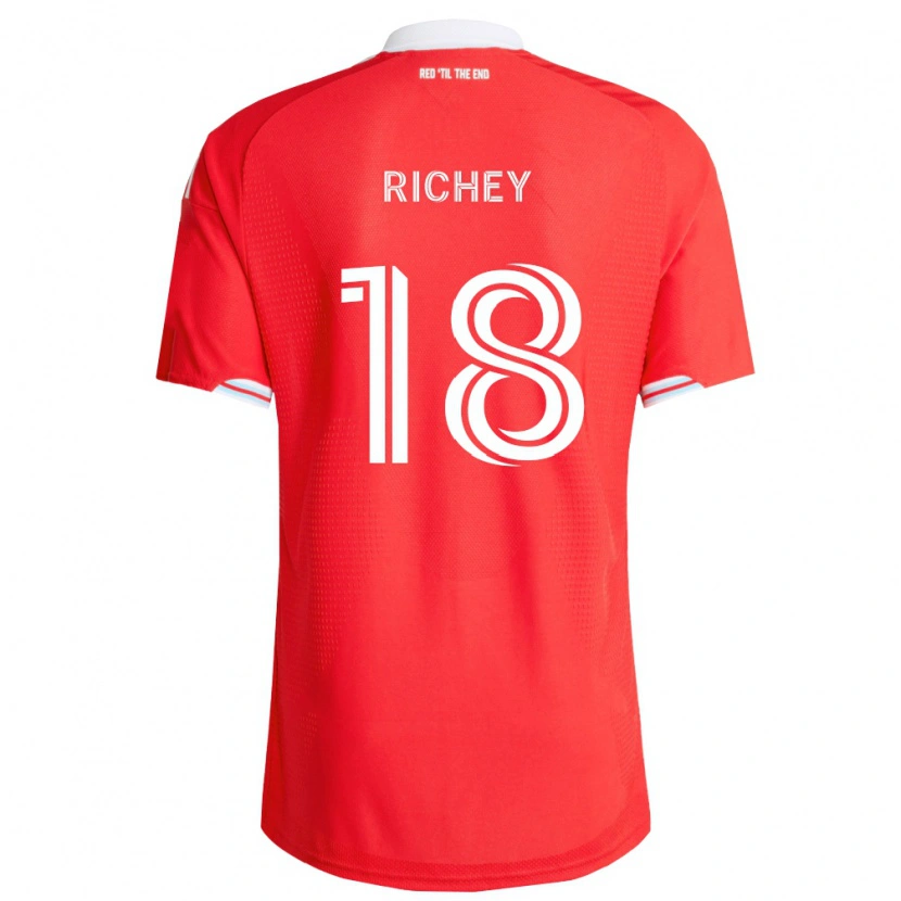 Danxen Homem Camisola Spencer Richey #18 Vermelho Azul Profundo Branco Principal 2026/27 Camisa