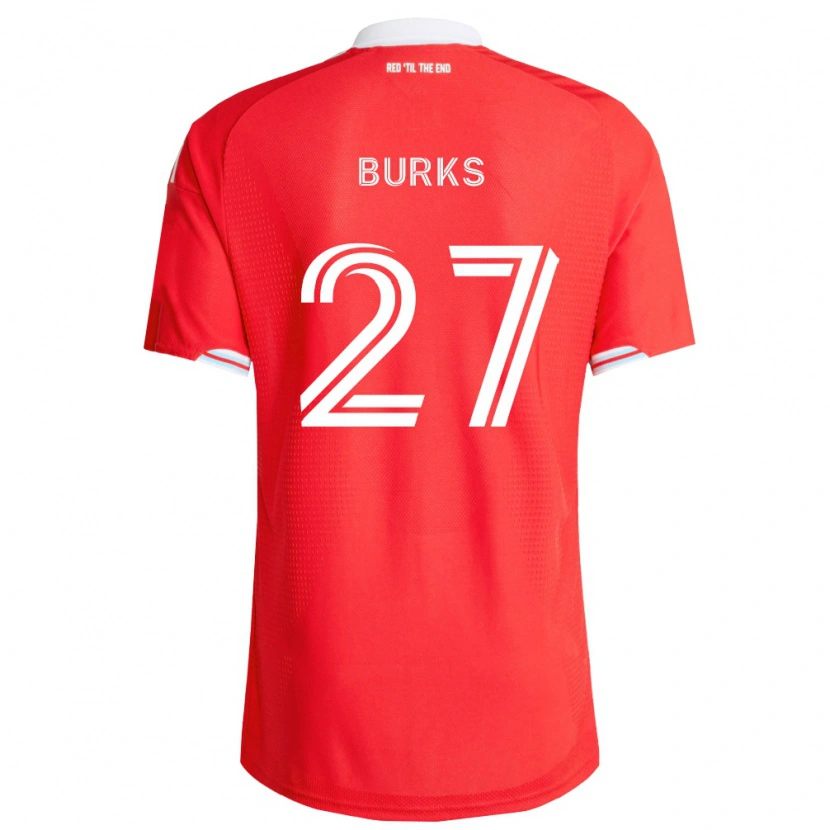 Danxen Homem Camisola Kendall Burks #27 Vermelho Azul Profundo Branco Principal 2026/27 Camisa