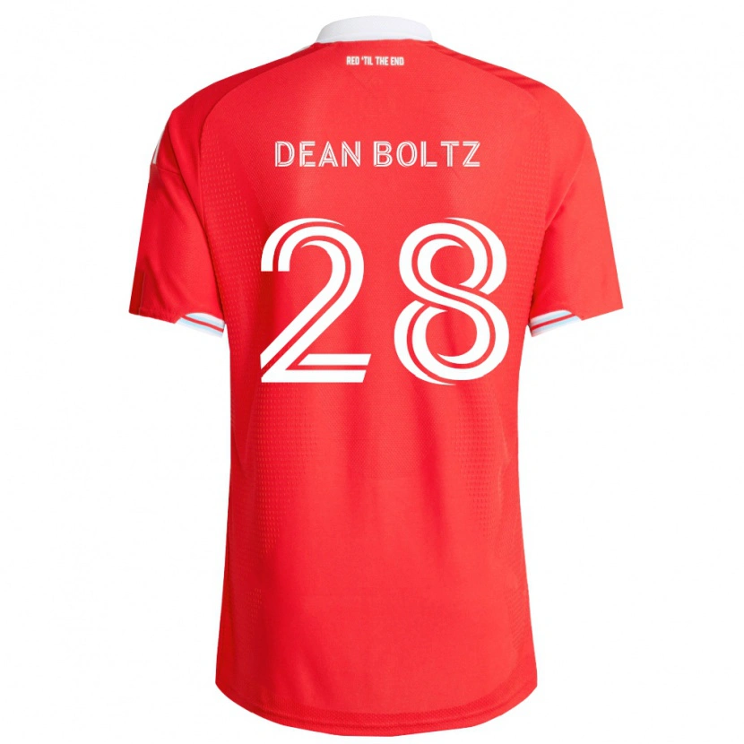 Danxen Homem Camisola Dean Boltz #28 Vermelho Azul Profundo Branco Principal 2026/27 Camisa