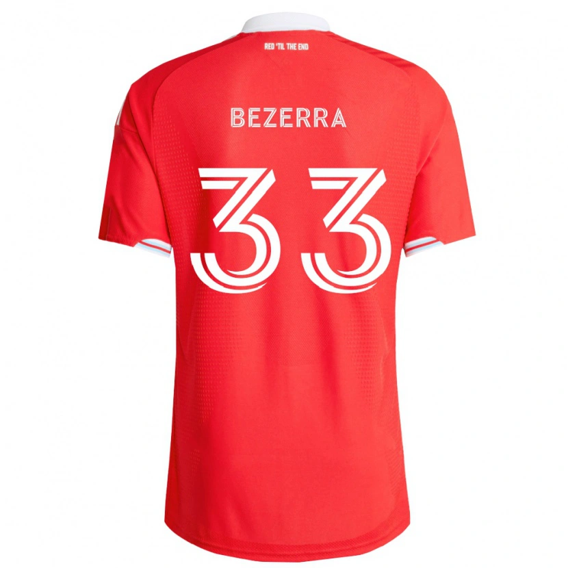 Danxen Homem Camisola Victor Bezerra #33 Vermelho Azul Profundo Branco Principal 2026/27 Camisa