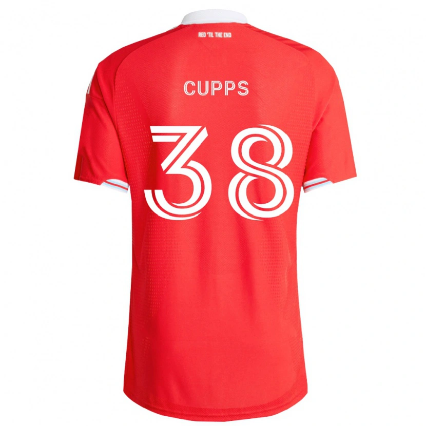 Danxen Homem Camisola Christopher Cupps #38 Vermelho Azul Profundo Branco Principal 2026/27 Camisa