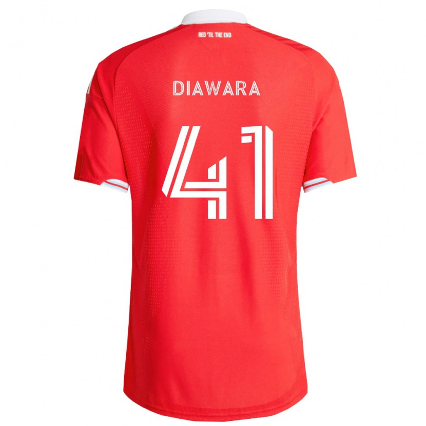 Danxen Homem Camisola Tidiane Diawara #41 Vermelho Azul Profundo Branco Principal 2026/27 Camisa