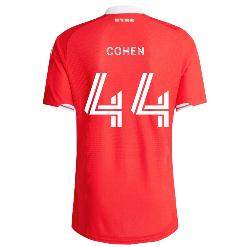 Danxen Homem Camisola Josh Cohen #44 Vermelho Azul Profundo Branco Principal 2026/27 Camisa
