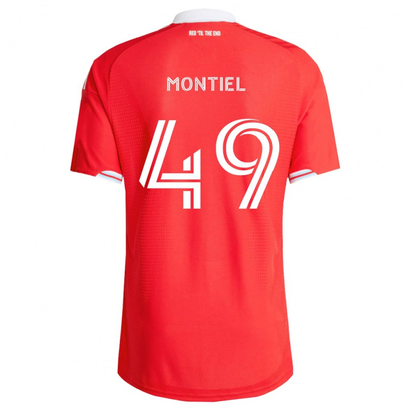 Danxen Homem Camisola Jhonier Montiel #49 Vermelho Azul Profundo Branco Principal 2026/27 Camisa