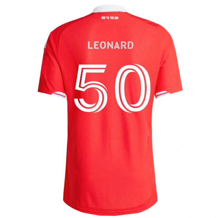 Danxen Homem Camisola Eric Leonard #50 Vermelho Azul Profundo Branco Principal 2026/27 Camisa