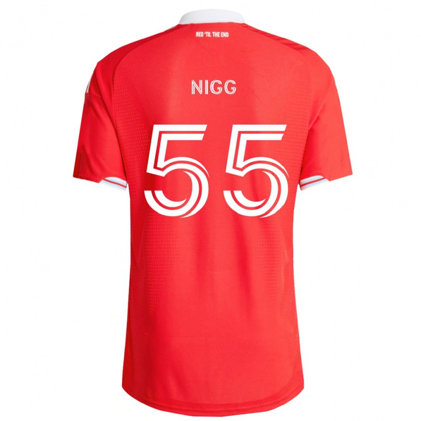 Danxen Homem Camisola Damian Nigg #55 Vermelho Azul Profundo Branco Principal 2026/27 Camisa