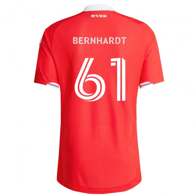 Danxen Homem Camisola Harrison Bernhardt #61 Vermelho Azul Profundo Branco Principal 2026/27 Camisa