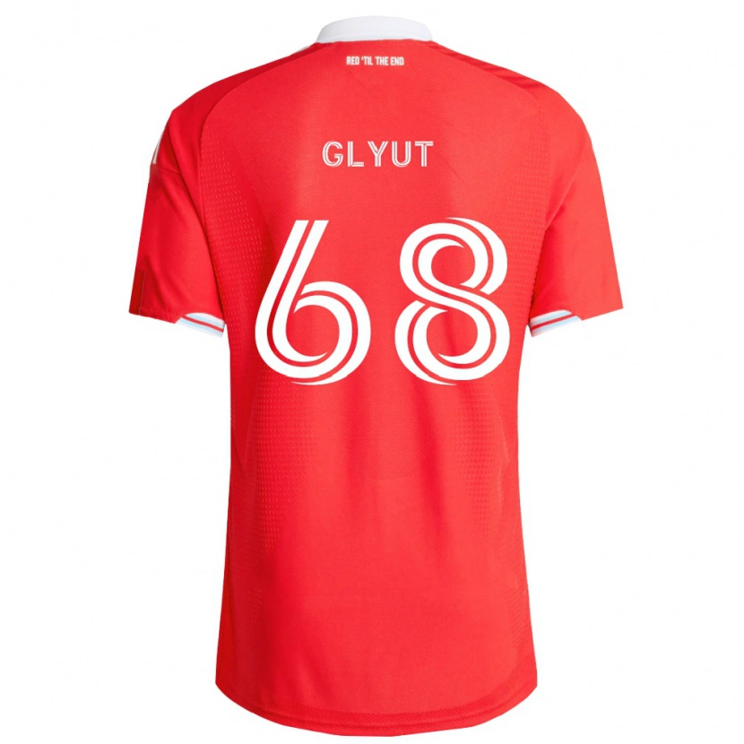 Danxen Homem Camisola Vitaliy Glyut #68 Vermelho Azul Profundo Branco Principal 2026/27 Camisa