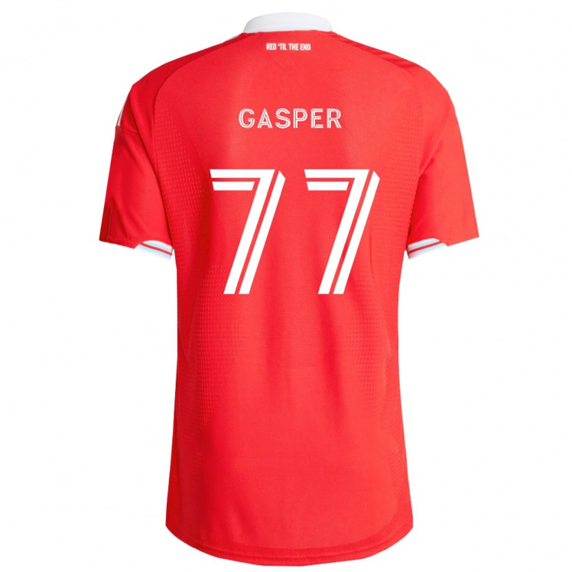 Danxen Homem Camisola Chase Gasper #77 Vermelho Azul Profundo Branco Principal 2026/27 Camisa