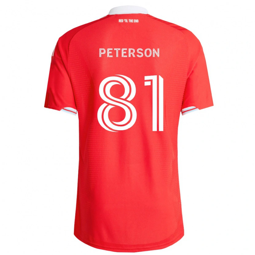 Danxen Homem Camisola Lukas Peterson #81 Vermelho Azul Profundo Branco Principal 2026/27 Camisa
