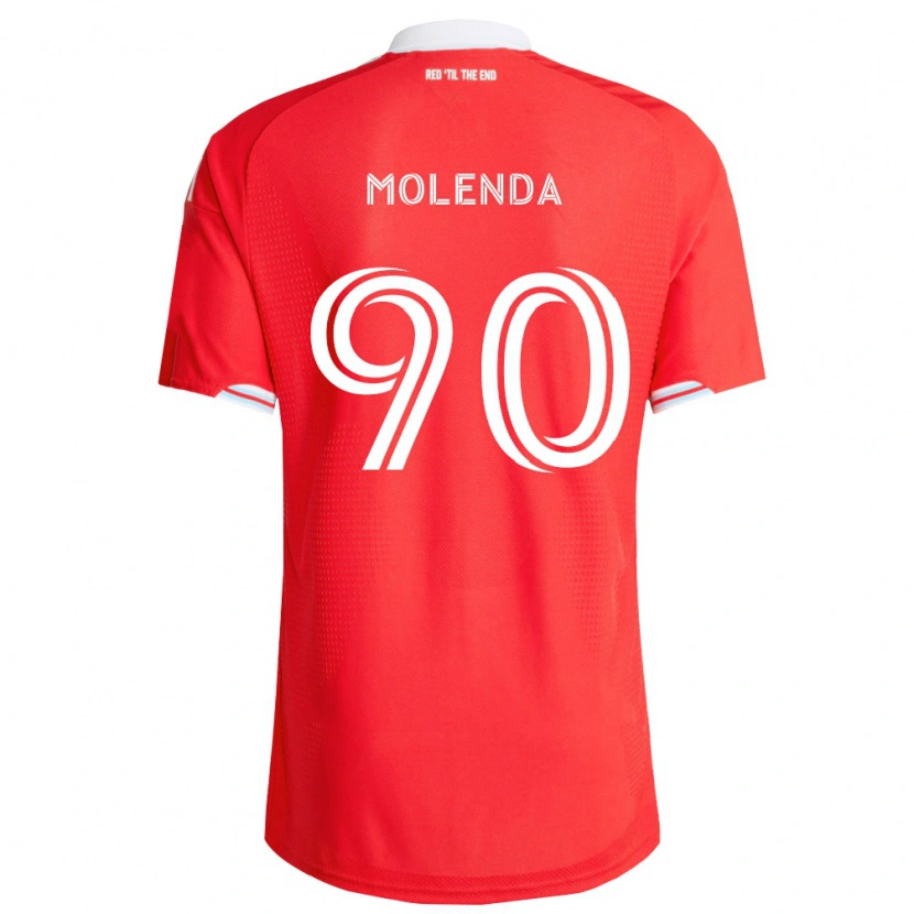 Danxen Homem Camisola David Molenda #90 Vermelho Azul Profundo Branco Principal 2026/27 Camisa