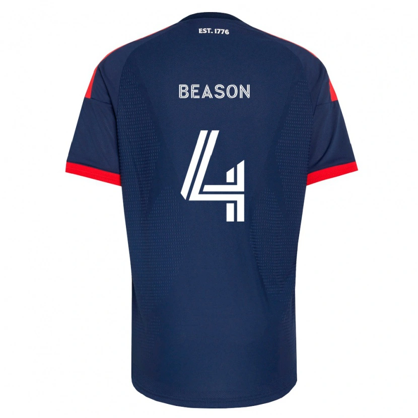 Danxen Homem Camisola Tanner Beason #4 Azul Real Vermelho Branco Principal 2026/27 Camisa