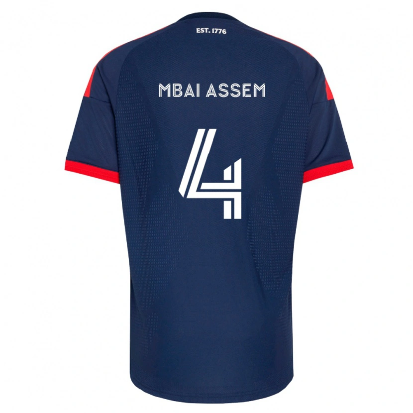 Danxen Homem Camisola Chris Mbaï-Assem #4 Azul Real Vermelho Branco Principal 2026/27 Camisa
