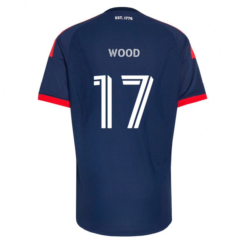 Danxen Homem Camisola Bobby Wood #17 Azul Real Vermelho Branco Principal 2026/27 Camisa