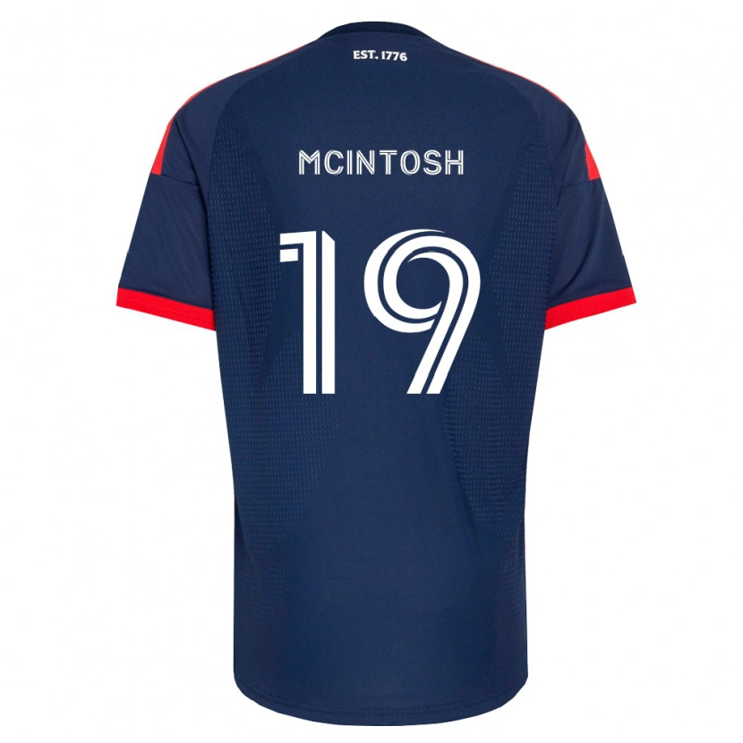 Danxen Homem Camisola Damario Mcintosh #19 Azul Real Vermelho Branco Principal 2026/27 Camisa