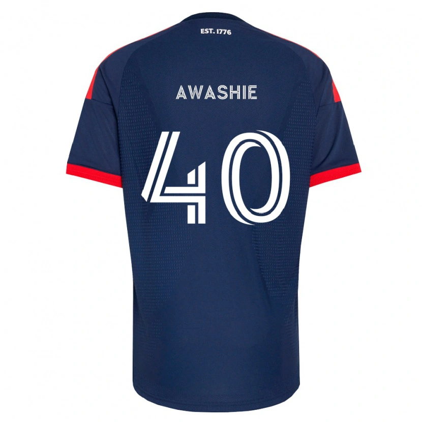 Danxen Homem Camisola Ben Awashie #40 Azul Real Vermelho Branco Principal 2026/27 Camisa