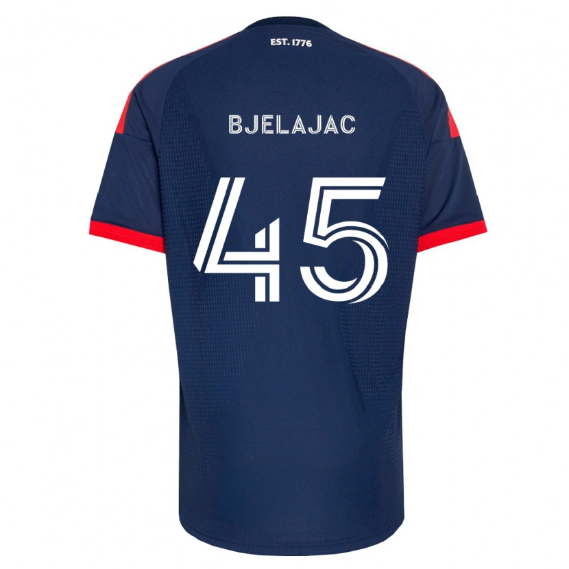 Danxen Homem Camisola Andrej Bjelajac #45 Azul Real Vermelho Branco Principal 2026/27 Camisa