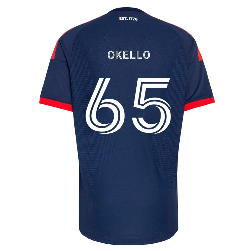 Danxen Homem Camisola Noble Okello #65 Azul Real Vermelho Branco Principal 2026/27 Camisa