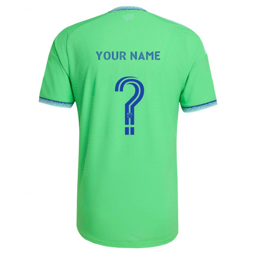 Danxen Homem Camisola Seu Nome #0 Verde Azul Claro Principal 2026/27 Camisa