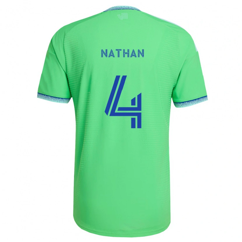 Danxen Homem Camisola Nathan #4 Verde Azul Claro Principal 2026/27 Camisa
