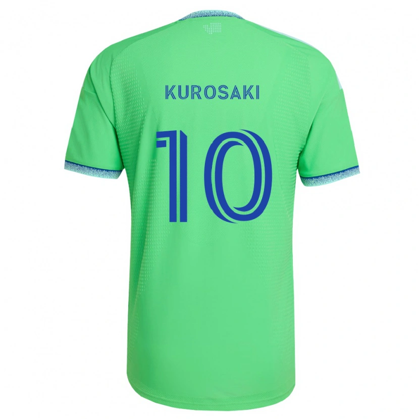 Danxen Homem Camisola Yuuka Kurosaki #10 Verde Azul Claro Principal 2026/27 Camisa