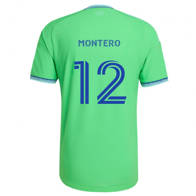 Danxen Homem Camisola Fredy Montero #12 Verde Azul Claro Principal 2026/27 Camisa
