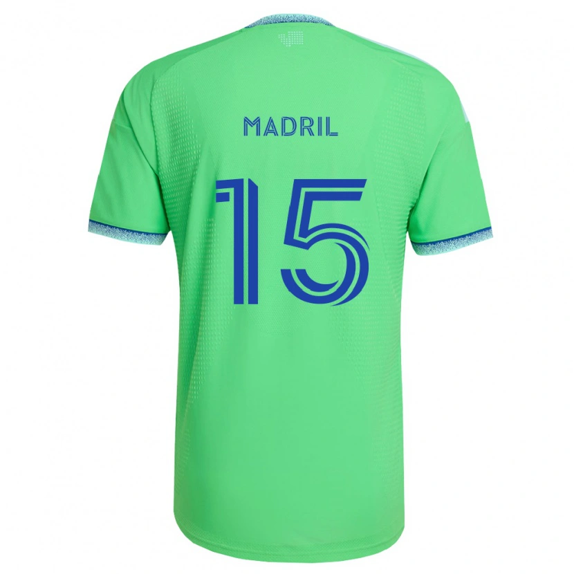 Danxen Homem Camisola Emily Madril #15 Verde Azul Claro Principal 2026/27 Camisa