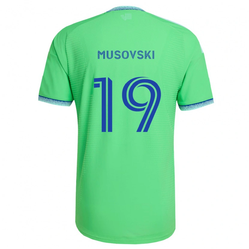 Danxen Homem Camisola Danny Musovski #19 Verde Azul Claro Principal 2026/27 Camisa