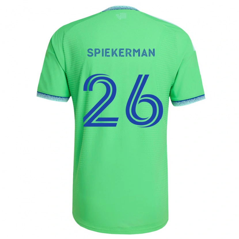 Danxen Homem Camisola Stephanie Spiekerman #26 Verde Azul Claro Principal 2026/27 Camisa