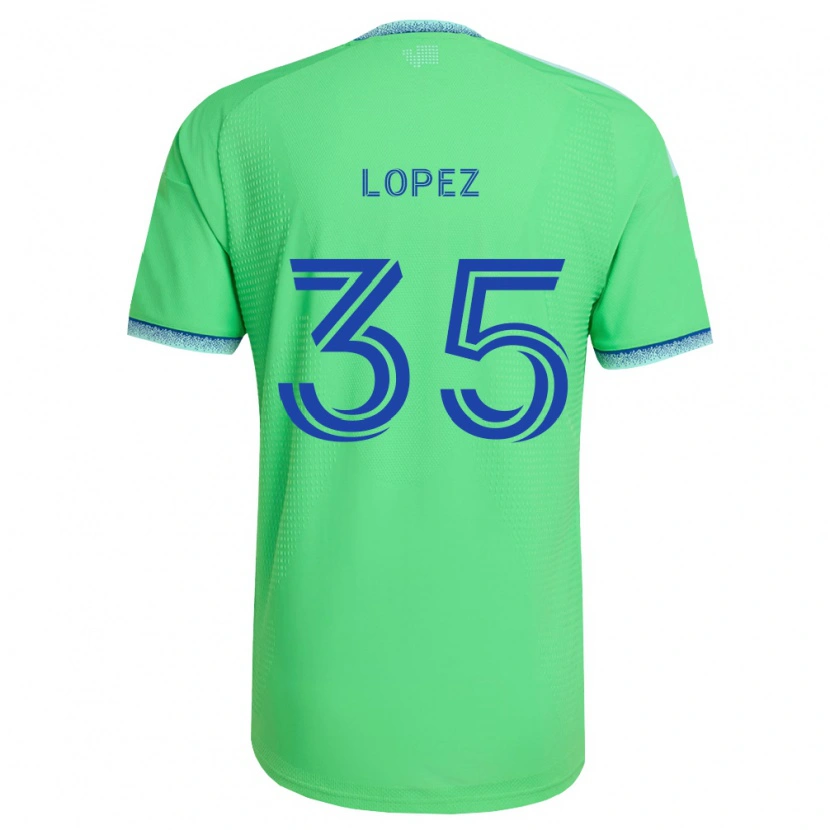 Danxen Homem Camisola Antino Lopez #35 Verde Azul Claro Principal 2026/27 Camisa
