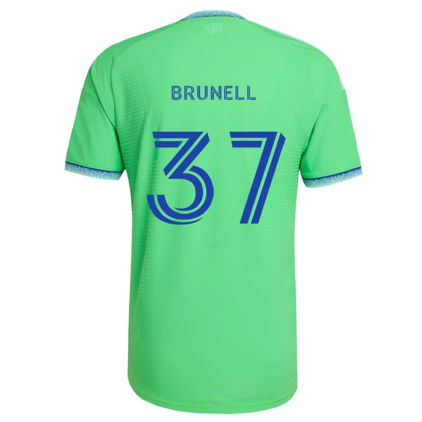 Danxen Homem Camisola Snyder Brunell #37 Verde Azul Claro Principal 2026/27 Camisa