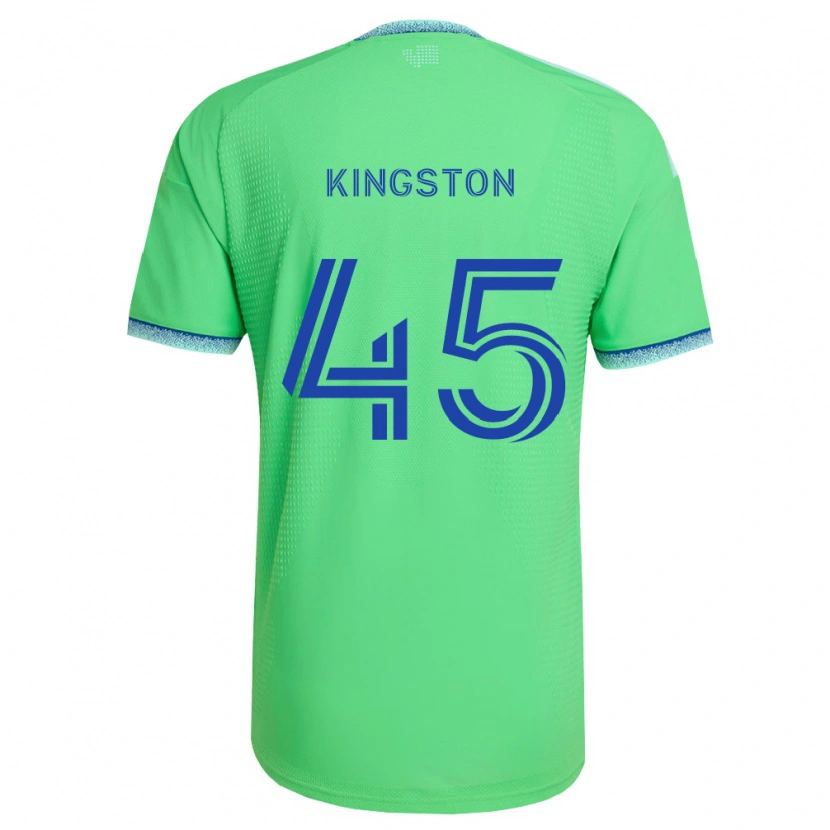 Danxen Homem Camisola Peter Kingston #45 Verde Azul Claro Principal 2026/27 Camisa