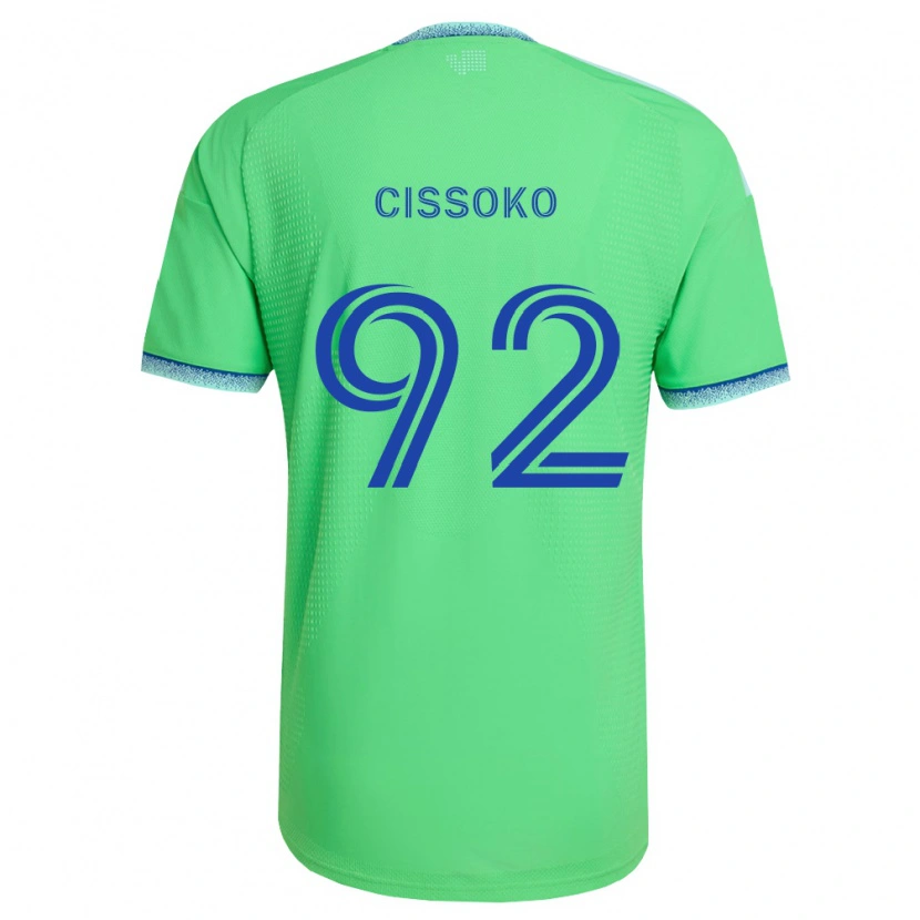 Danxen Homem Camisola Abdoulaye Cissoko #92 Verde Azul Claro Principal 2026/27 Camisa
