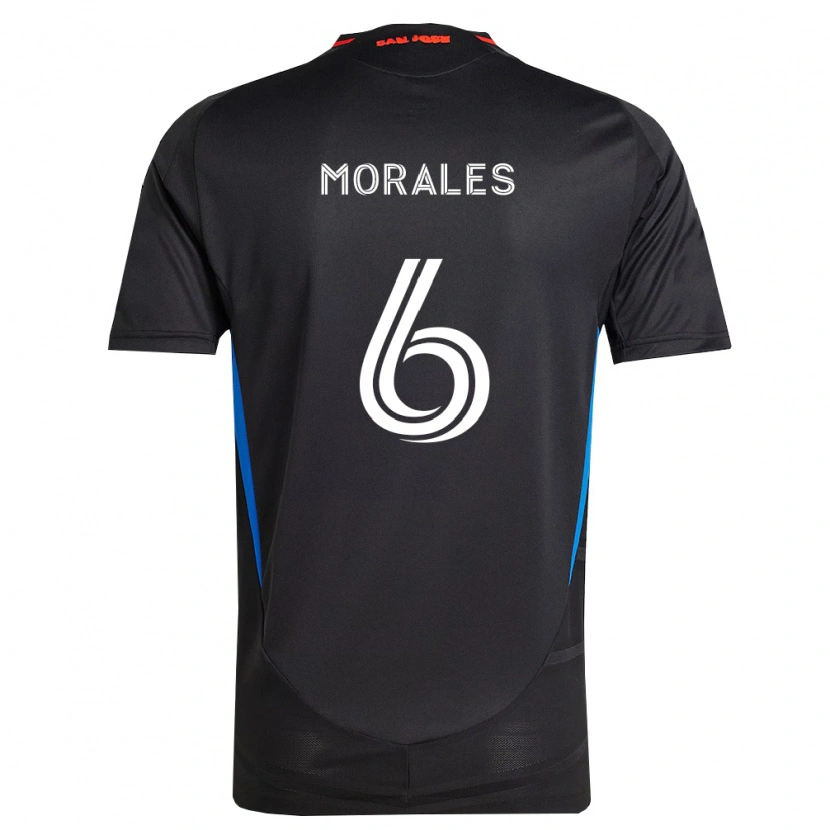 Danxen Homem Camisola Alfredo Morales #6 Azul Branco Preto Principal 2026/27 Camisa