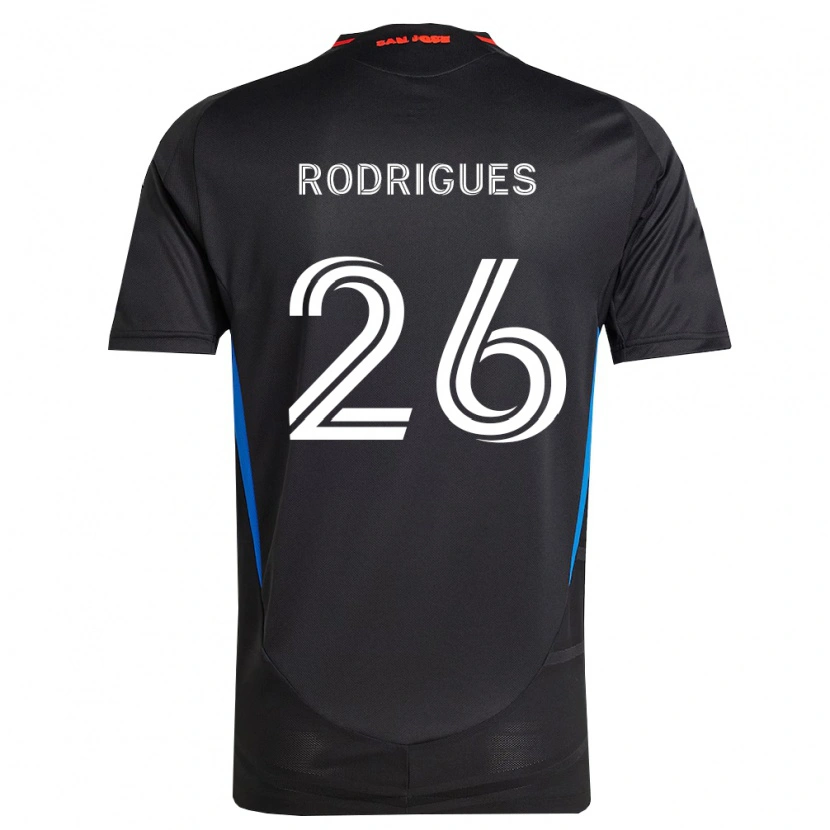 Danxen Homem Camisola Rodrigues #26 Azul Branco Preto Principal 2026/27 Camisa