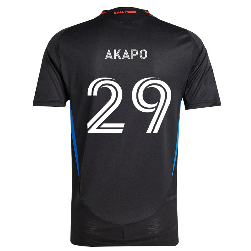 Danxen Homem Camisola Carlos Akapo #29 Azul Branco Preto Principal 2026/27 Camisa
