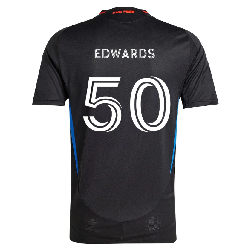 Danxen Homem Camisola Aaron Edwards #50 Azul Branco Preto Principal 2026/27 Camisa