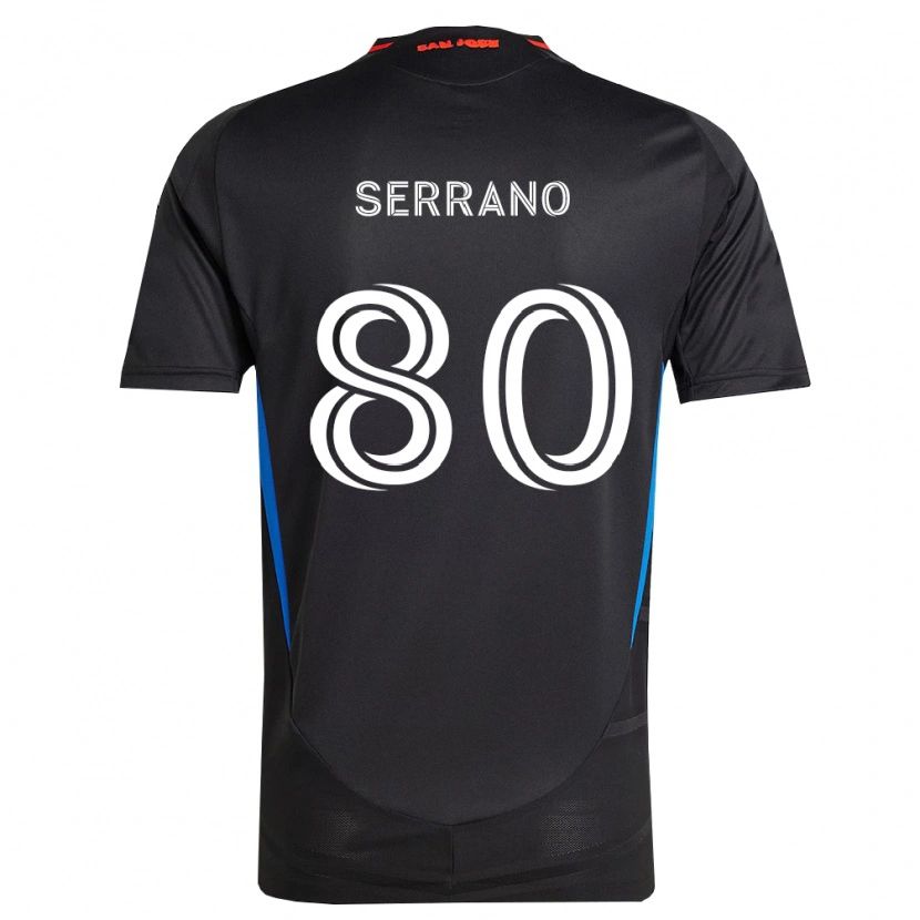Danxen Homem Camisola David Serrano #80 Azul Branco Preto Principal 2026/27 Camisa