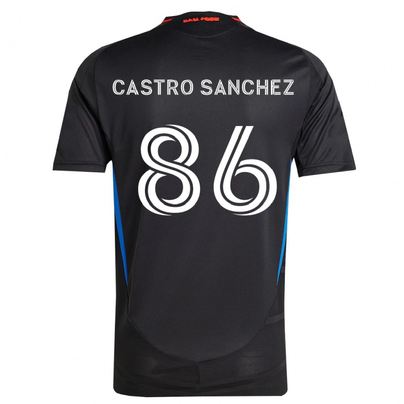 Danxen Homem Camisola Andy Castro Sanchez #86 Azul Branco Preto Principal 2026/27 Camisa