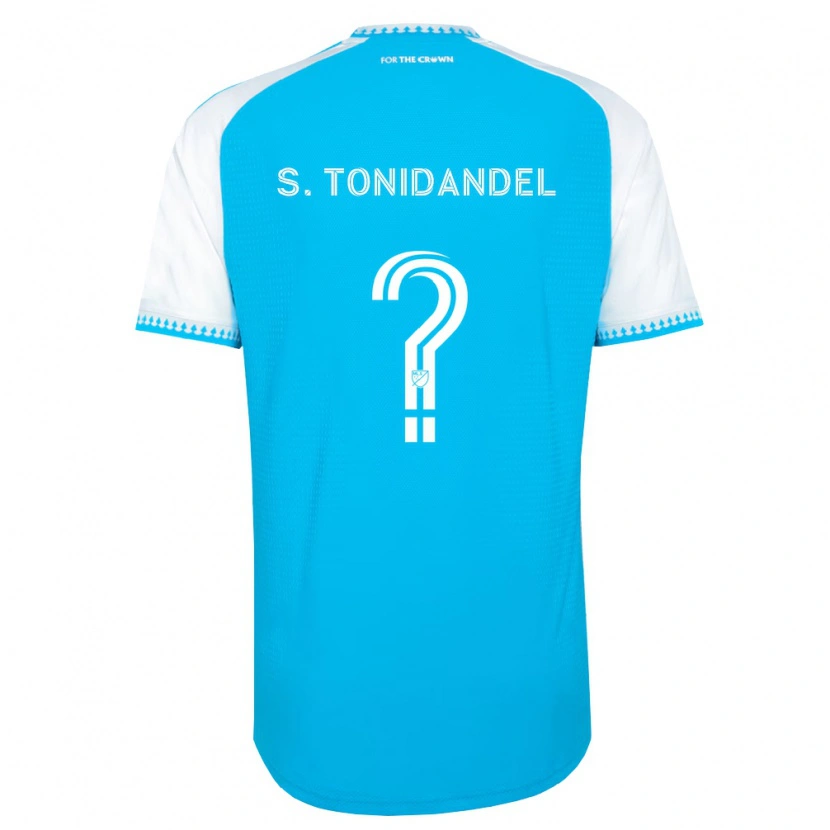Danxen Homem Camisola Simon Tonidandel #0 Azul Celeste Branco Preto Principal 2026/27 Camisa