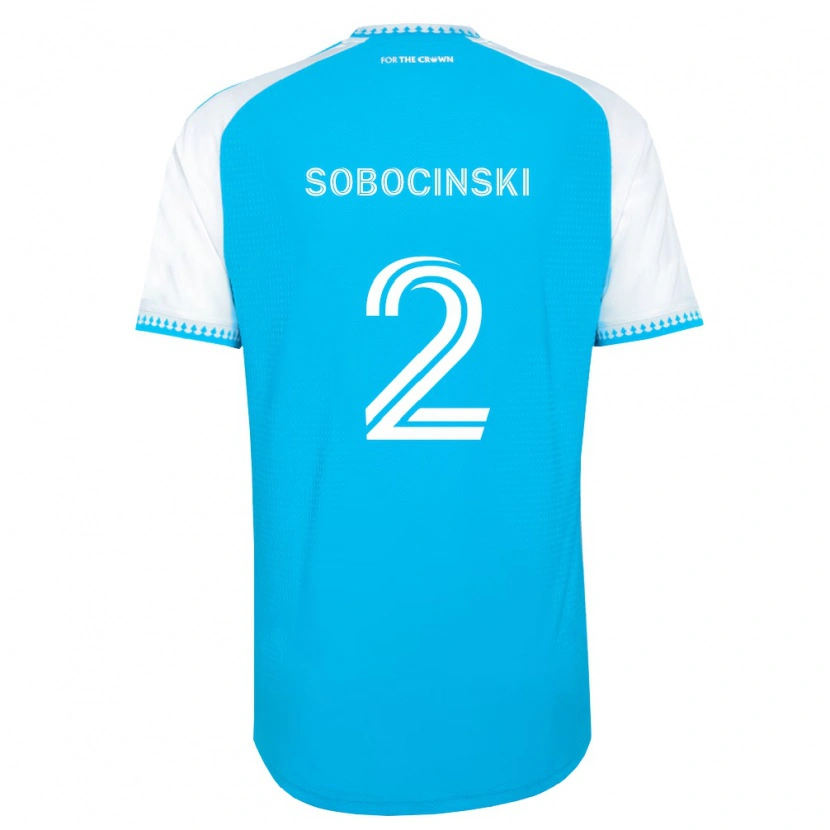 Danxen Homem Camisola Jan Sobocinski #2 Azul Celeste Branco Preto Principal 2026/27 Camisa