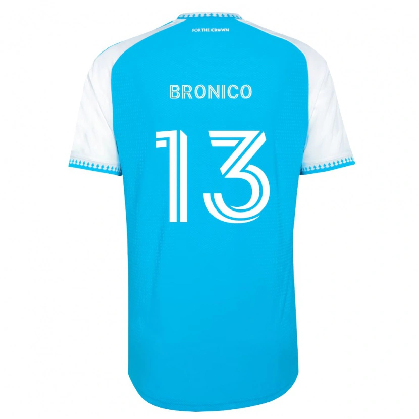 Danxen Homem Camisola Brandt Bronico #13 Azul Celeste Branco Preto Principal 2026/27 Camisa