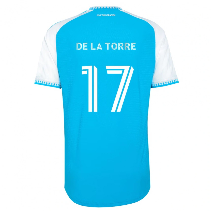 Danxen Homem Camisola Luca De La Torre #17 Azul Celeste Branco Preto Principal 2026/27 Camisa