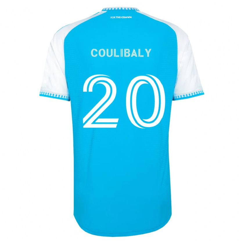 Danxen Homem Camisola Baye Coulibaly #20 Azul Celeste Branco Preto Principal 2026/27 Camisa