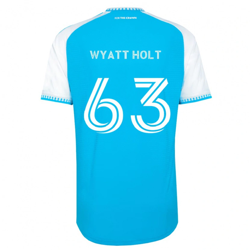 Danxen Homem Camisola Wyatt Holt #63 Azul Celeste Branco Preto Principal 2026/27 Camisa