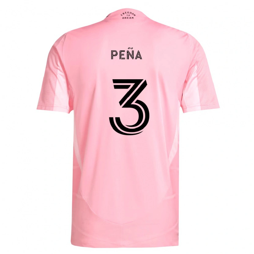 Danxen Homem Camisola Luciano Pena #3 Rosa Preto Principal 2026/27 Camisa