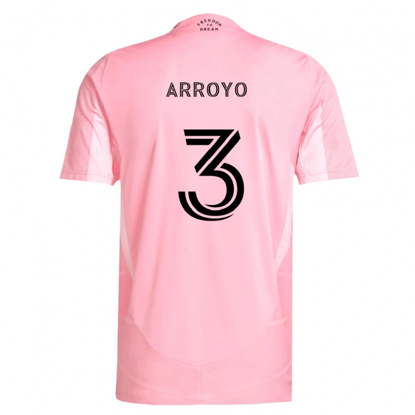 Danxen Homem Camisola Dixon Arroyo #3 Rosa Preto Principal 2026/27 Camisa