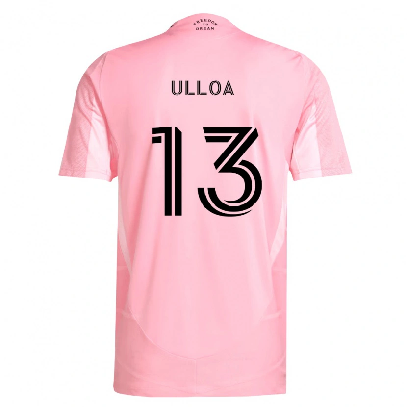 Danxen Homem Camisola Víctor Ulloa #13 Rosa Preto Principal 2026/27 Camisa