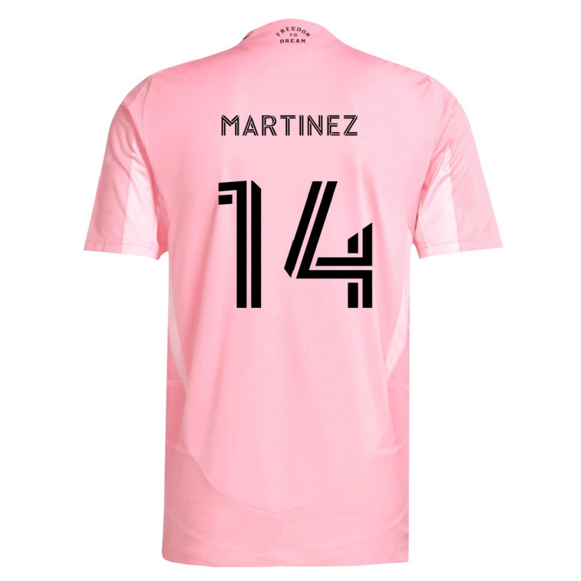 Danxen Homem Camisola David Martinez #14 Rosa Preto Principal 2026/27 Camisa